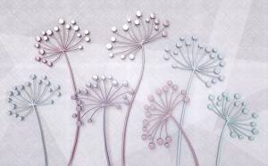 3D Фотообои Artegrafico «Букет медных одуванчиков» FANT-053 канвас