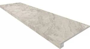 Ступень Ametis by Estima Oceanmist 69390 Set/Steptrade/OM01_NS/33x120/Riser/OM01_NS/14,5x120 неполированный 33x120+ Подступенок (14.5x120))