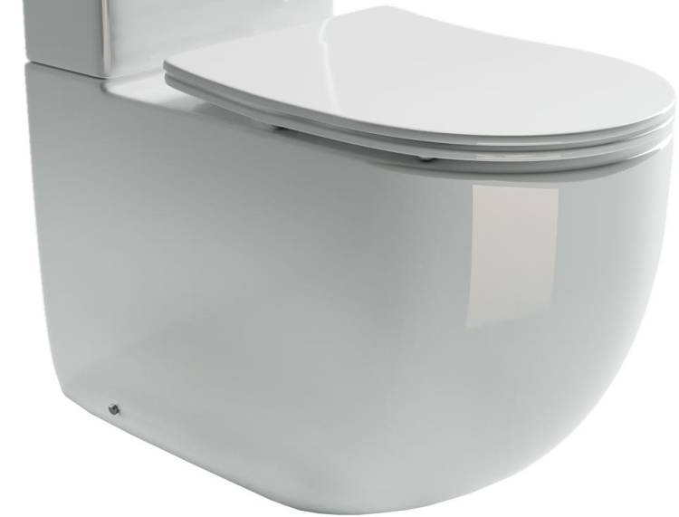 Чаша для унитаза Ceramica Nova Metropol CN4001T-B с сиденьем микролифт, белая