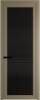 Межкомнатная дверь Profil Doors 1 AGP цвет профиля Шампань, стекло безопасное 6 мм мору черный 700x2000