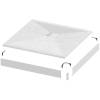 Экран для поддона Grossman strong GR-S190901Q белый 90х90 фото 2