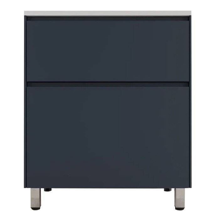 Тумба с раковиной Style Line Лима 70 напольная, графит