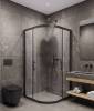 Душевой уголок Timo TPSS-100/03C-8 профиль черный, стекло прозрачное, 100x100x200 фото 2