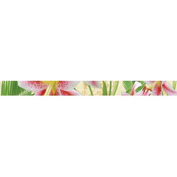 Бордюр Belleza Lily многоцветный стеклянный 4x50