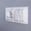 Выключатель двухклавишный Werkel W1120101 фото 6