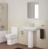 Комплект Раковина VitrA S20 5502B003 + Пьедестал VitrA S20 5529B003 + Смеситель Rossinka Y Y35-22 + Сифон для раковины Wirquin Минор с отводом для стиральной машины фото 2