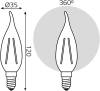 Лампа светодиодная Gauss Filament Elementary 42120 фото 2