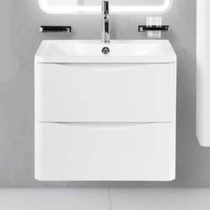 Тумба с раковиной BelBagno Acqua-700-2C-SO-BL 70 Bianco Lucido