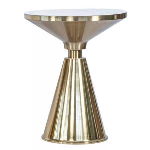 Кофейный столик Bradex Home Atlant FR 1042 золотой, металл, керамика 45x45x54