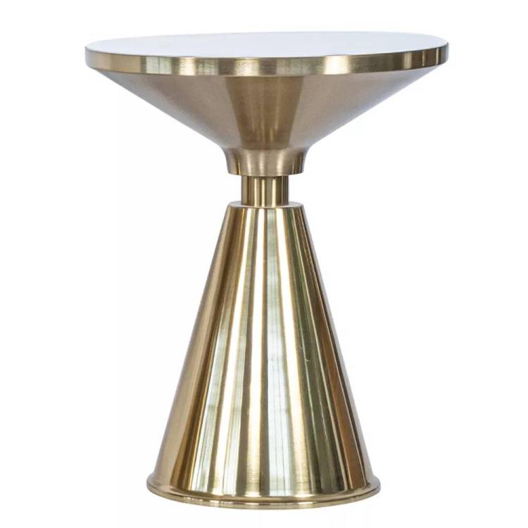 Кофейный столик Bradex Home Atlant FR 1042 золотой, металл, керамика 45x45x54