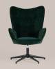 Кресло Stool Group Филадельфия FUCHS FLY1919-15 велюр серо-зеленый фото 2