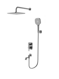 Душевая система Wonzon & Woghand Tetra WW-841224-BGM темный графит