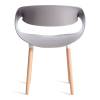 Стул Tetchair QXX (mod. C1058-1) 21244 Grey (серый) 92717/натуральный 60x53x81 фото 4