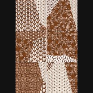 Керамогранит Fioranese Kintsugi KTJX205 20 Japan Mix Rust lucido 20.13x20.13