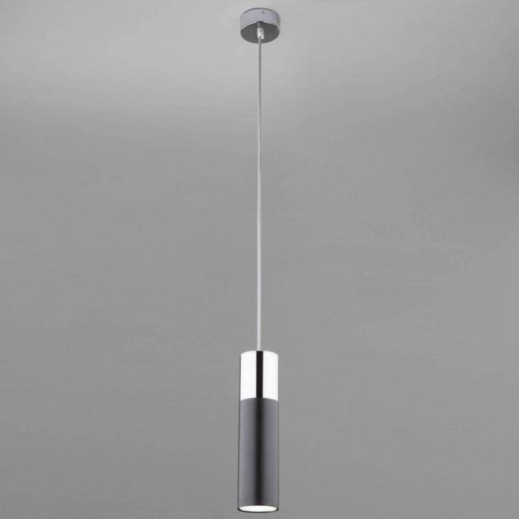 Подвесной светильник Eurosvet Double Topper 50135/1 LED хром/черный