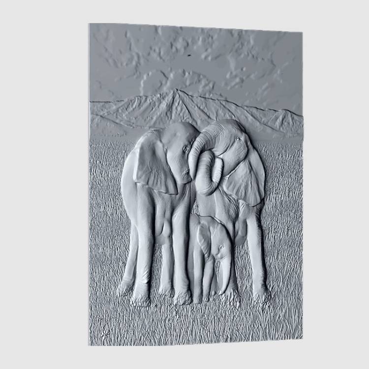 Барельеф Deco Line В-47 Elephants