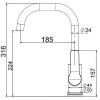Смеситель для кухни Laparet Nobia N3063702LPT, хром фото 4