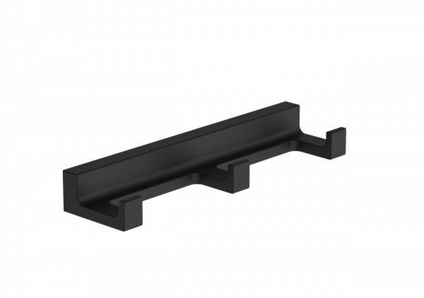 Вешалка Wonzon & Woghand WW-9135-BL с 3 крючками, черный