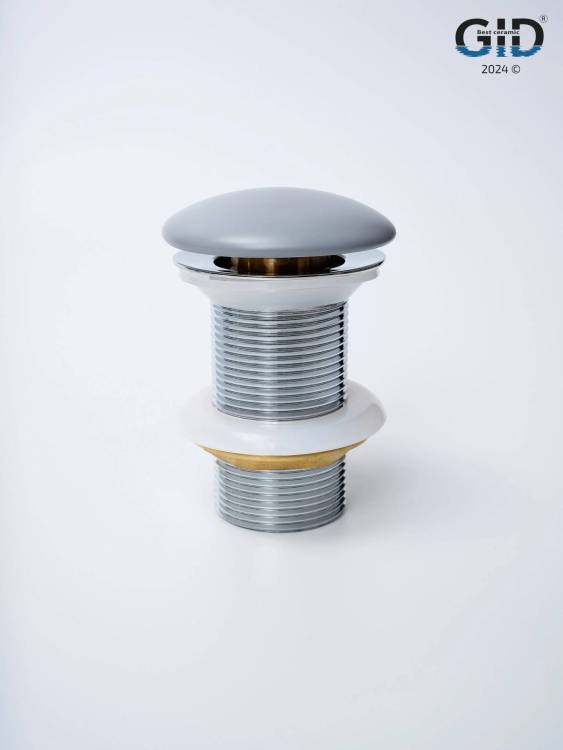 Донный клапан Gid Minucia Gmh100 74401K без перелива, серый матовый