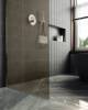 Душевая перегородка MaybahGlass MGD-697-5ш 79x195, стекло бронза матовая 8 мм, профиль хром матовый фото 4