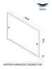 Зеркало Sintesi Armadio cromo 100 SIN-SPEC-ARMADIO-CROMO-100 с LED-подсветкой 1000x700 фото 11
