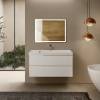 Тумба под раковину AQUAme S3 AQM900310WH подвесная, белый глянец, 100 см