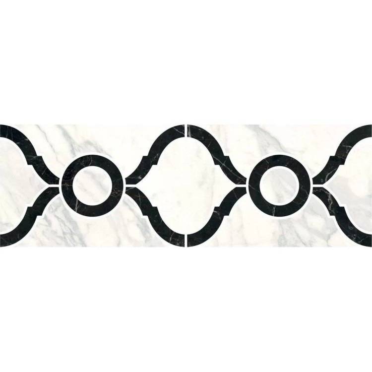 Бордюр Kerama Marazzi Фрагонар ID91T Наборный Белый 9.9x30