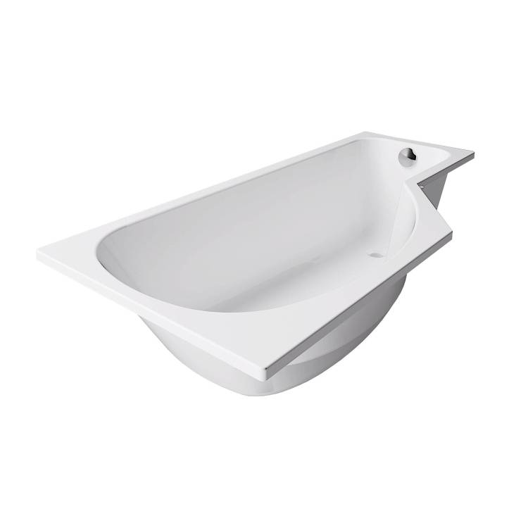 Ванна из искусственного камня Belux Вена ВВ-1600 с подставкой, белая глянцевая