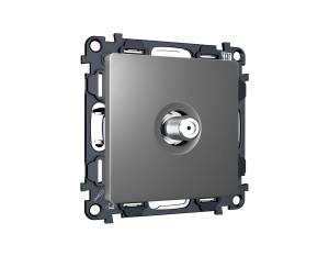 Комплект механизма TV розетки SAT Ambrella Volt MA MA663050 антрацит серый