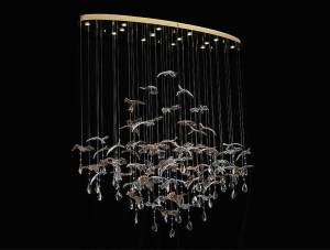 Подвесная люстра Newport Verona 8220/140 С oval gold polished