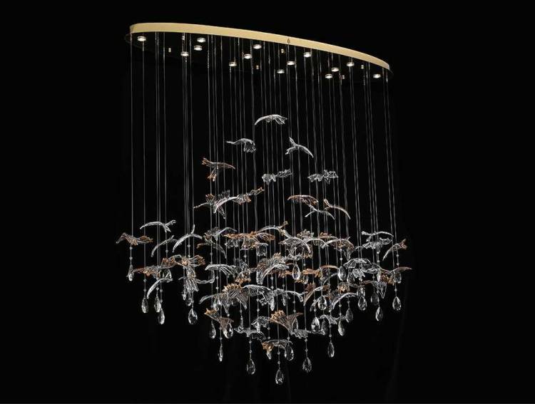 Подвесная люстра Newport Verona 8220/140 С oval gold polished