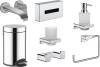 Комплект смеситель Hansgrohe Vivenis + набор аксессуаров для ванной, 7 предметов, хром