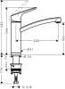 Смеситель для кухни Hansgrohe Logis 71833000 фото 2
