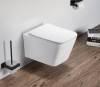 Унитаз подвесной SantiLine SL-5007 безободковый, с микролифтом фото 2
