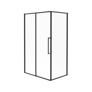 Душевой уголок Esbano ESS-129PS-B профиль черный матовый, стекло прозрачное, 90x120x195