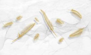 3D Фотообои Artegrafico «Невесомый поток на мраморном фоне» PL-076 песок