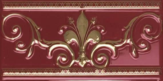 Бордюр Ape Ceramica Noblesse S001226 Cenefa Noblesse Burdeos Gold 20x10
