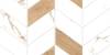 Керамическая плитка Global Tile Marmaris GT128VG Геометрия Белый 50x25