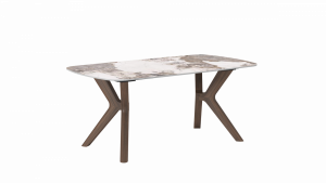 Стол обеденный Stool Group Weatte DF1989WDT 180 pandora, top DUAL мрамор шпон ореха