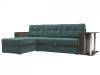 Диван угловой Лига диванов Атланта 110787L Бирюзовый Левый