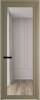 Межкомнатная дверь Profil Doors 1 AGP цвет профиля Шампань, стекло безопасное 6 мм ромб серебро 600x2000