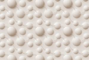 3D Фотообои Artegrafico «Стена из объемных кругов» VL-008 акварель