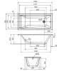 Панель фронтальная AM.PM Gem W93A-150-070W-P Белый 150x70 фото 2