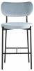 Стул барный Stool Group Барбара BARBARA CC HLR-57 велюр серо-голубой фото 2