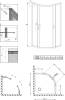 Душевой уголок Radaway Premium Plus A 80x190 матовое стекло фото 7