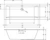 Акриловая ванна Riho Rething Cubic 160х70 фото 4