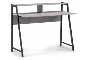 Стол письменный Notta Аларо 542658 бетон, черный матовый 115x60x93