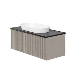 Тумба с раковиной La Fenice Terra Cappuccino NFNC-01-TER-C-100-3-M-GB бежевая матовая, 100 см