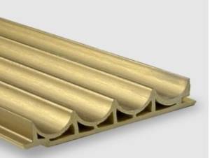 Рифленая панель Bonaparte Wave gold metal 280x10.9x1.5