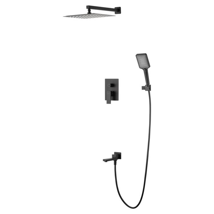 Душевой комплект Wonzon & Woghand WW-88087068-MB черный